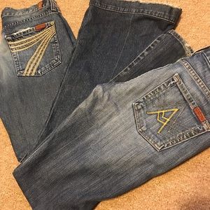 7 For All Mankind Jeans 29x29 7FAM DOJO